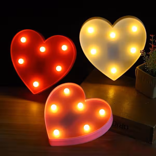 چراغ خواب فانتزی قلب LED
