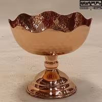 ست 7 عددی هفت‌سین مسی کوچک زنجان | هفتسین پایه‌دار چکشی مسی نانو مدل سکه