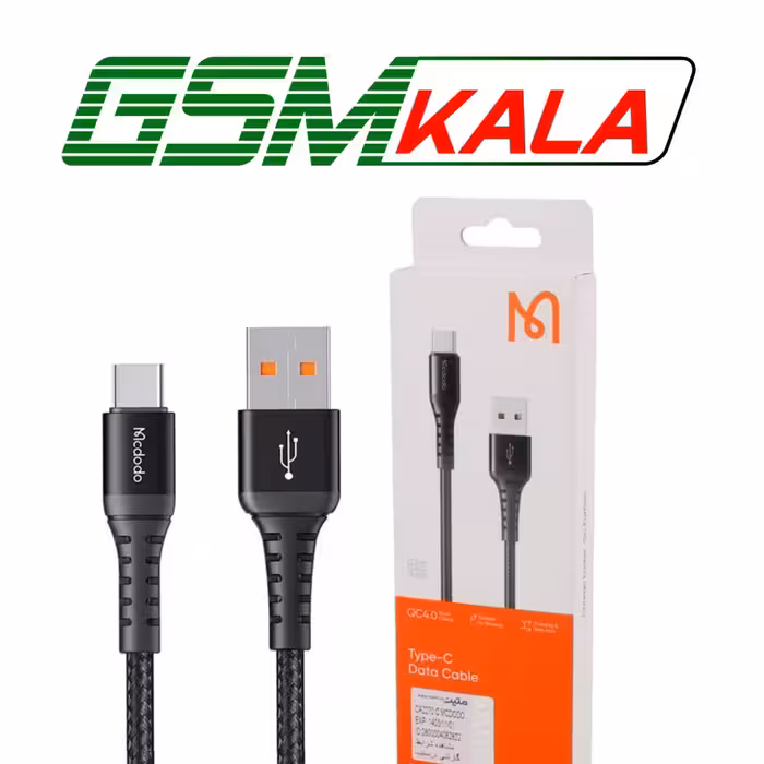 کابل پاور بانک تایپ سی فست شارژ Mcdodo CA-2270 3A QC4.0 20Cm