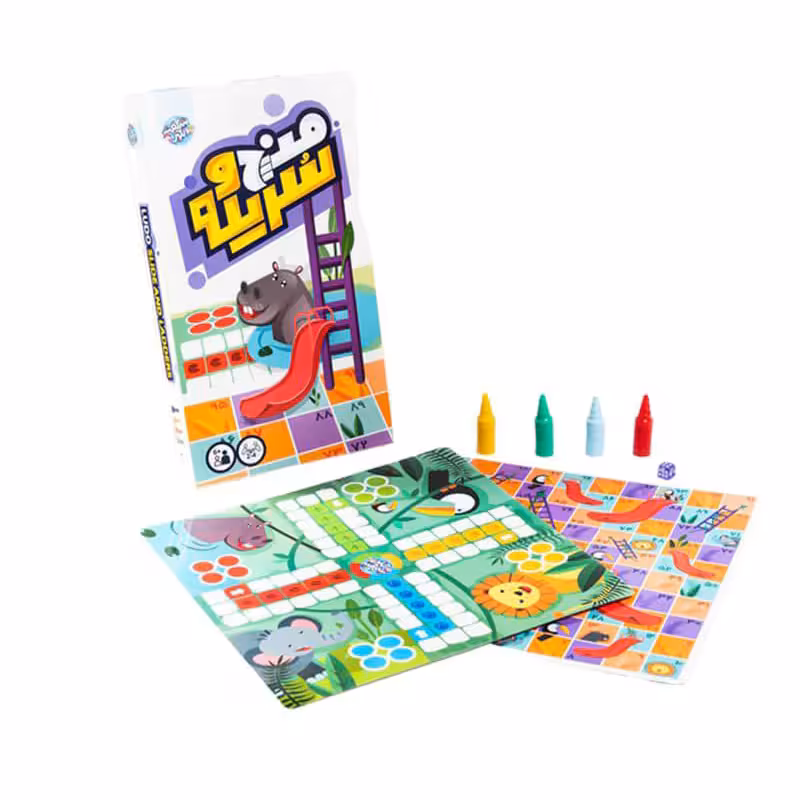 بازی رومیزی منچ و سُرپله جعبه ای شگفت انگیز