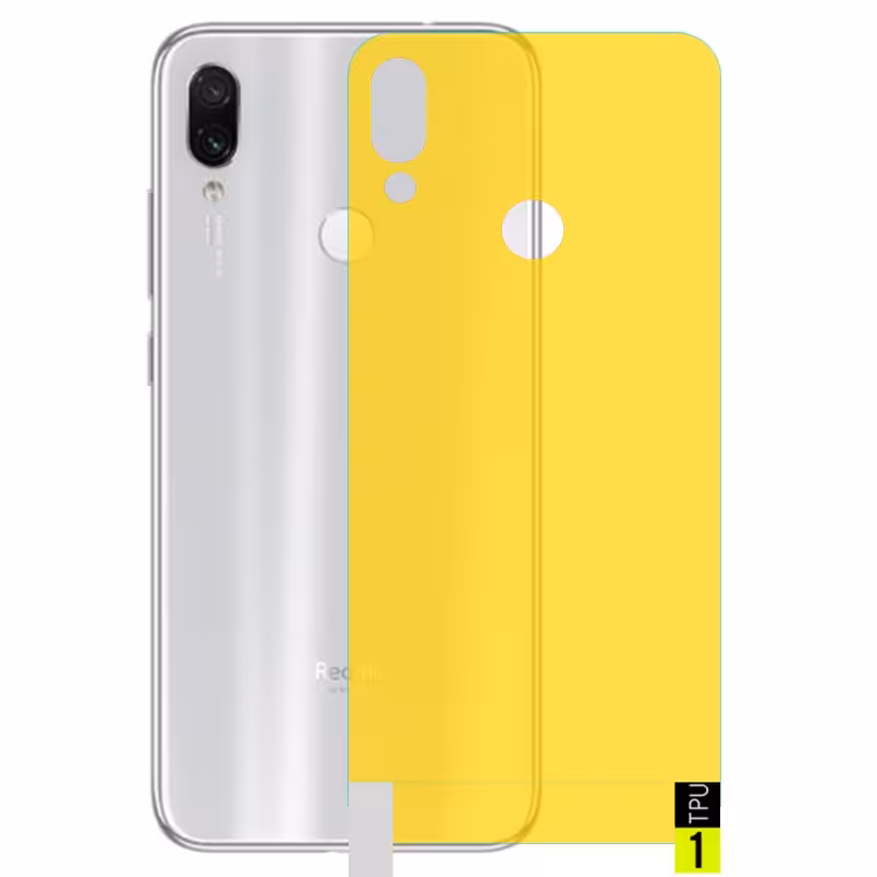 برچسب نانو پشت گوشی Xiaomi Redmi Note 7 مدل فول کاور شفاف آنتی شوک