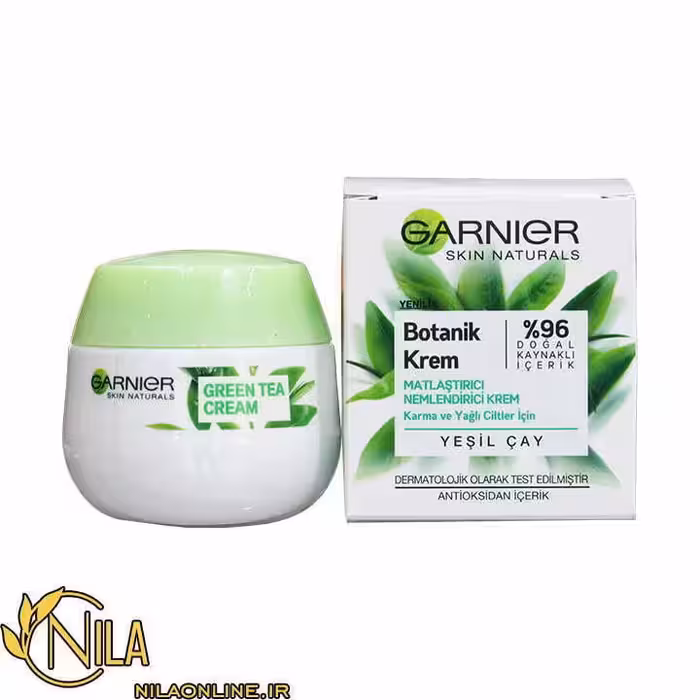 کرم آبرسان گارنیر Garnier مخصوص پوست مختلط و چرب حاوی چای سبز حجم 50 میلی لیتر