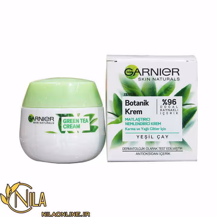کرم آبرسان گارنیر Garnier مخصوص پوست مختلط و چرب حاوی چای سبز حجم 50 میلی لیتر