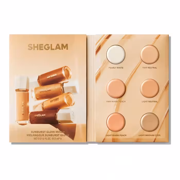 تست کرم پودر و هایلایتر گلو میکسر شیگلم light