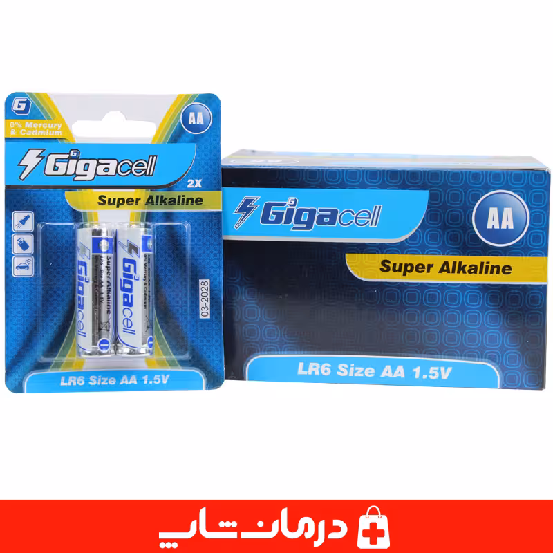 خرید باتری سوپر آلکالاین گیگاسل gigacell بسته 24 عددی
