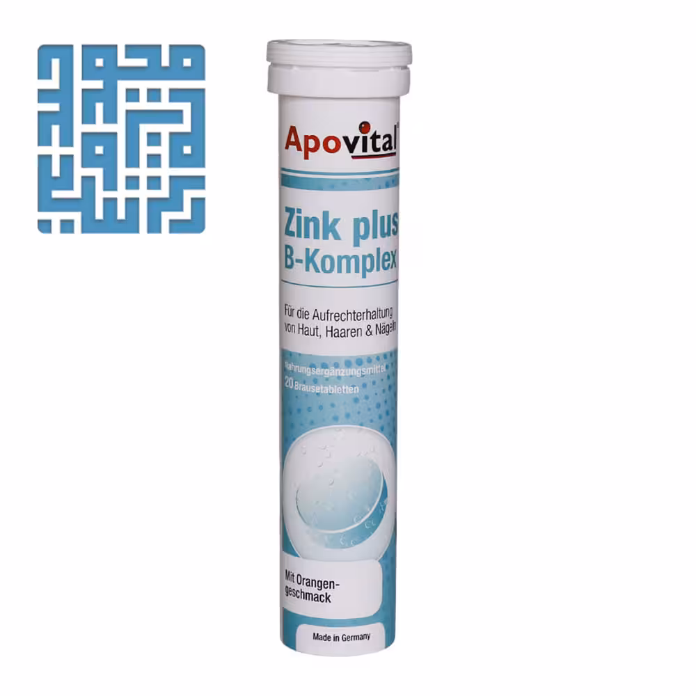 خرید قرص جوشان زینک پلاس ب کمپلکس آپوویتال 20 عددی