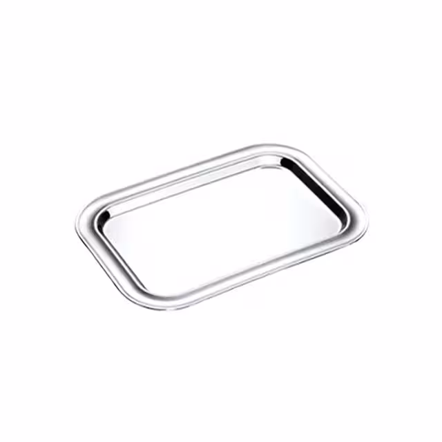 سینی استیل مستطیلی نگار مدل نگین سایز 1