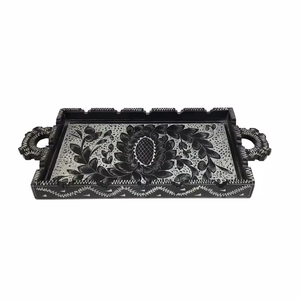 سینی سنگی مدل گلدار کد SG01