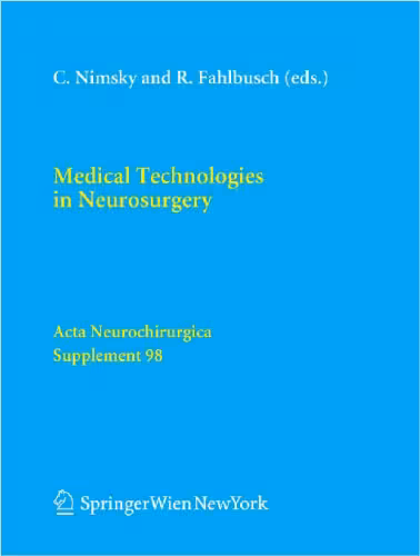 خرید و دانلود نسخه کامل کتاب Medical Technologies in Neurosurgery