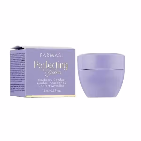 بالم لب مرطوب کننده و ترمیم کننده فارماسی رایحه بلوبری FARMASI PERFECTING BALM BLUEBERRY 15 ML