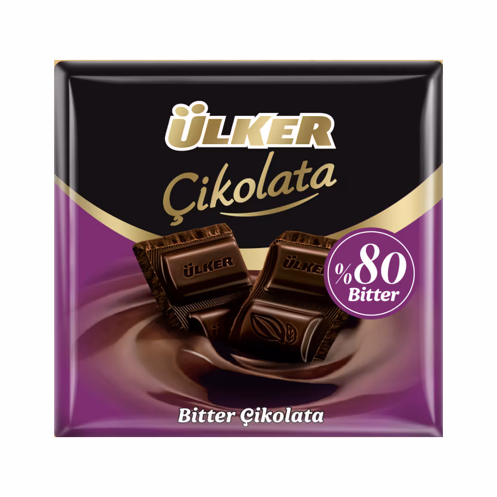 شکلات تخته ای تلخ 80 درصد اولکر 60 گرم