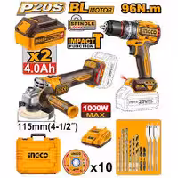 ست کمبو دریل  و مینی فرز شارژی 20 ولت اینکو COSLI241298