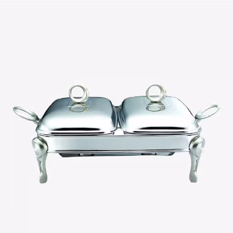 سوفله 2 خانه نگین دار یونیک نقره ای مدل UN-3616