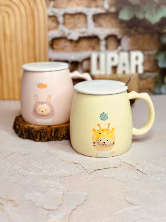 ماگ طرح حیوانات جنگل دوست داشتنی کد 0912