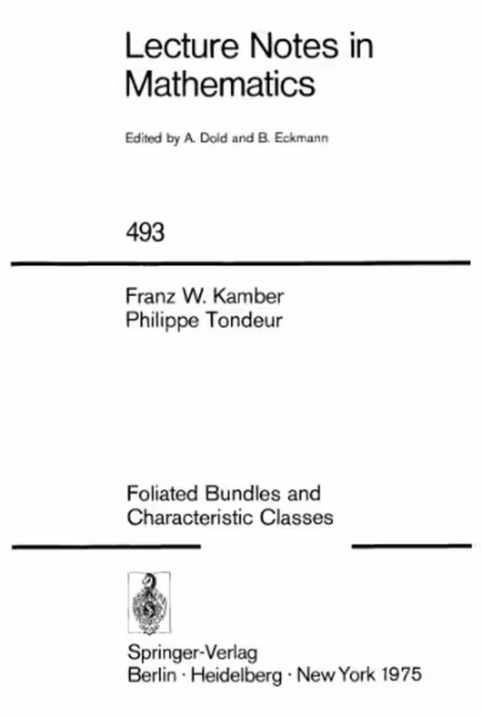 خرید و دانلود نسخه کامل کتاب Foliated Bundles and Characteristic Classes