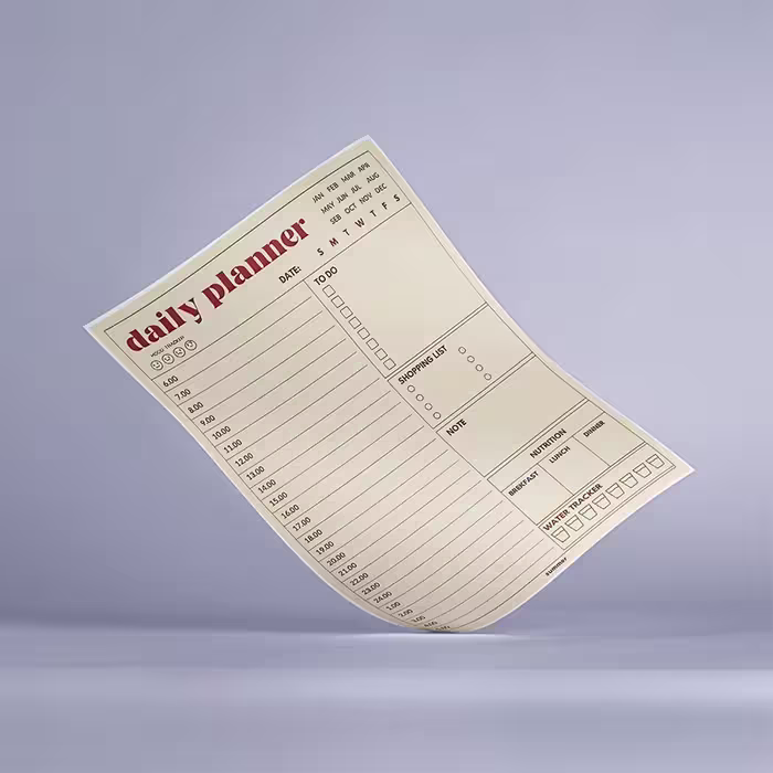 پلنر روزانه برنامه‌ریزی کد PL-98068
