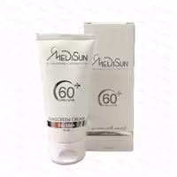 کرم ضد آفتاب بی رنگ مدیسان SPF60 آقایان مناسب انواع پوست 50 میلی لیتر