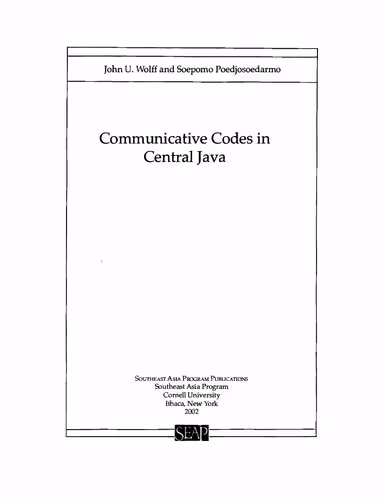 خرید و دانلود نسخه کامل کتاب Communicative codes in Central Java