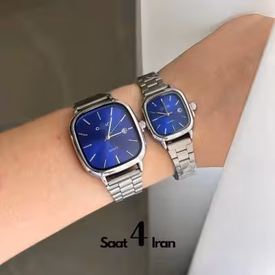 ساعت کاسیو اولدمانی ست نقره ای ابی