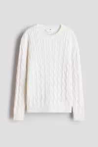 پلیور مردانه ژاکت نوارهای پنبه ای اورجینال H&M