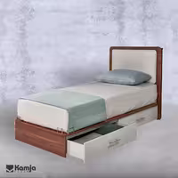 تخت یک نفره آمیتیس 90 بدون چراغ خواب