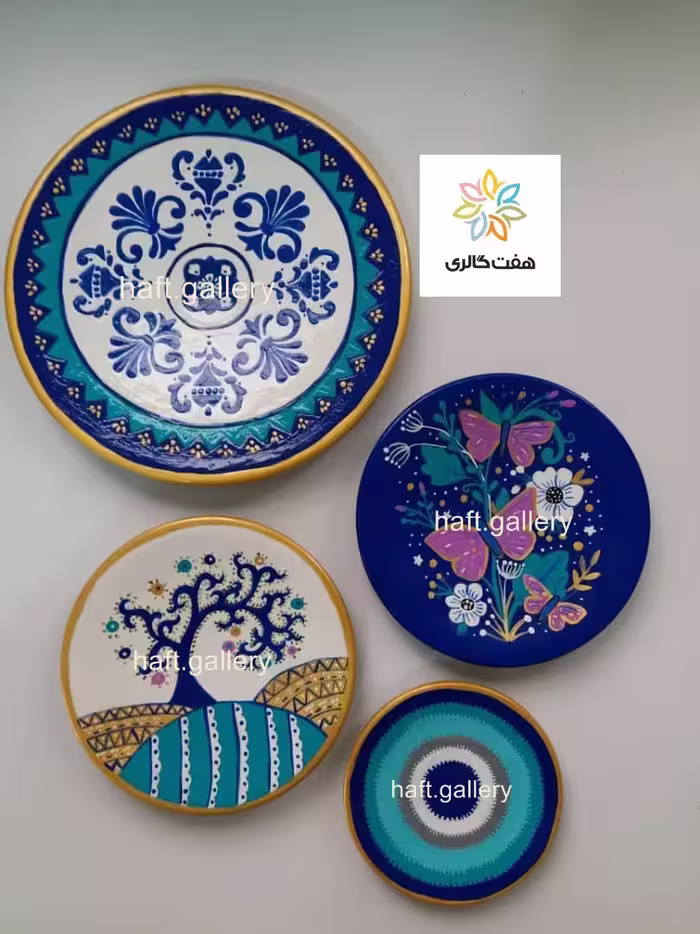 ست بشقاب دیوارکوب سفالی کد 101532