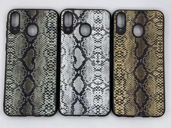 کاور قاب ام 20 محافظ لاکچری سامسونگ m20 طرح پوست ماری مناسب Samsung M20