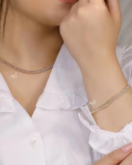 💍دستبند تنيسي با طراحي بسيار زيبا (bd7018)‌‌‌‌‌‌