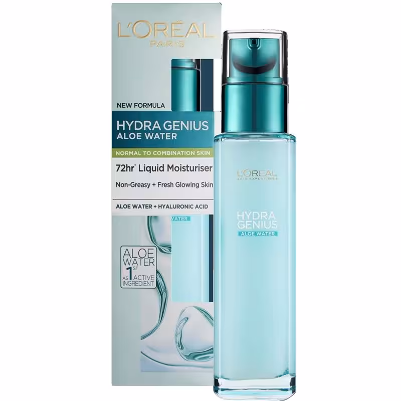 ژل آبرسان لورآل مدل آلوئه ورا  مناسب پوست های نرمال و مختلط حجم 70 میلی لیتر