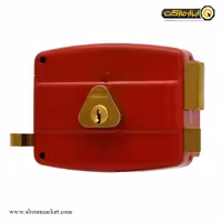 قفل درب حیاط منیر صنعت کالی کلید معمولی 7 ساچمه