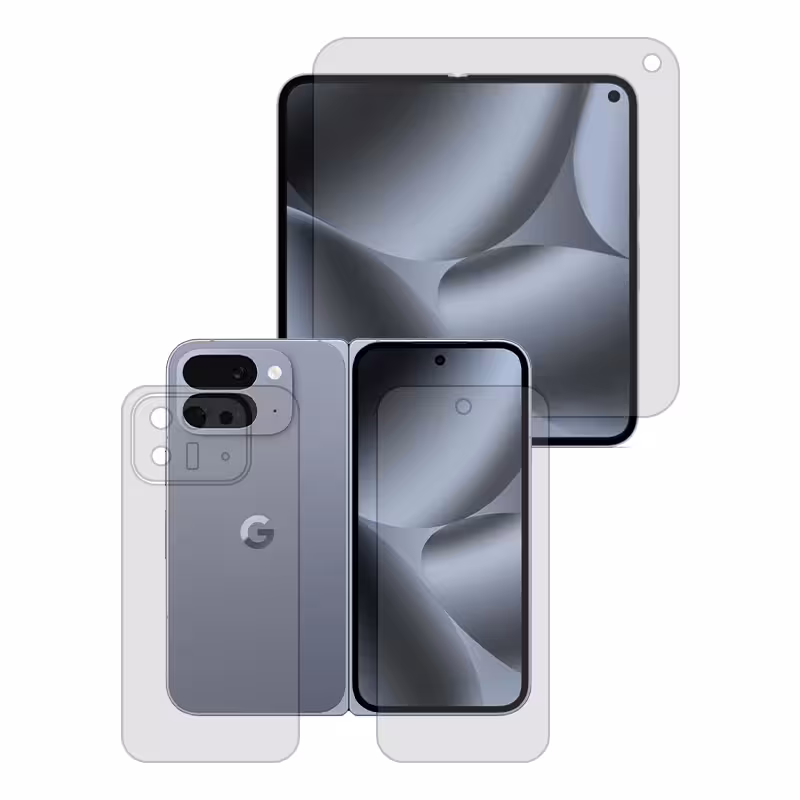 گلس صفحه نمایش و پشت گوشی گوگل Pixel 10 Pro Fold مدل نانو هیدروژل گیمینگ برند راک اسپیس کد LSS