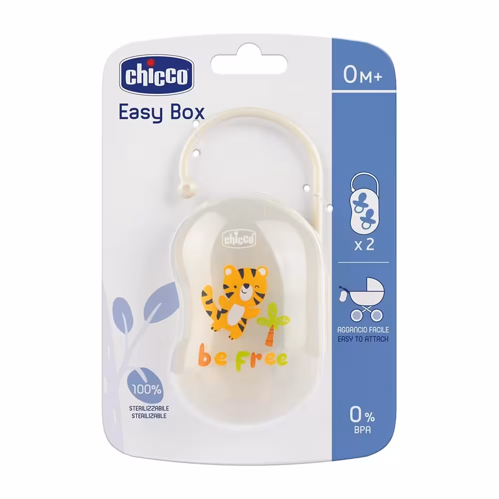 قاب پستانک نوزاد چیکو Chicco طرح دار اورجینال