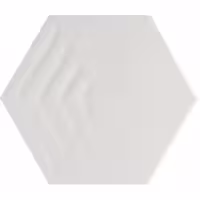 کاشی فخار رفسنجان مدل شش گوش ساب وی کرنر سفید 20*23