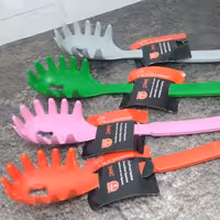 قاشق پلاستیکی ماکارانی نسوز  چنگال ماکارونی از برند دیاموند مناسب برای آشپزی 