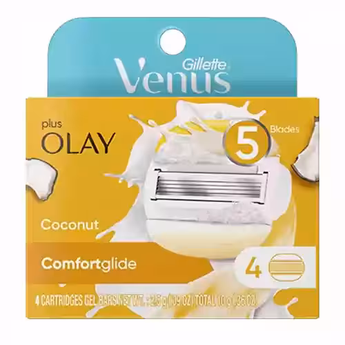 تیغ یدک زنانه کلمبیایی ژیلت ونوس Gillette Venus ComfortGlide بسته 4 عددی