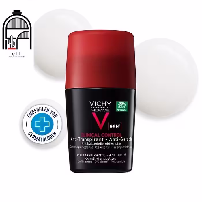 رول ضد تعریق کلینیکال مردانه ویشی 96 ساعته اورجینال – VICHY HOMME Deo Clinical Control 96h Roll-on
