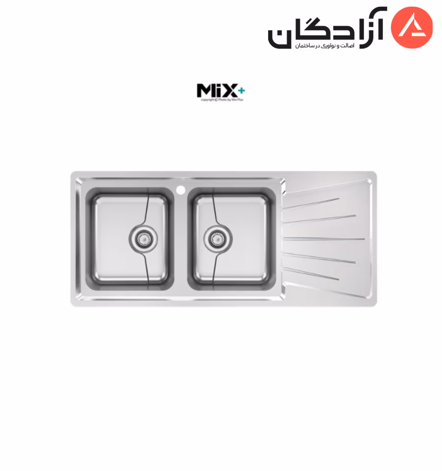 سینک فانتزی توکار میکس پلاس مدل 8082P45