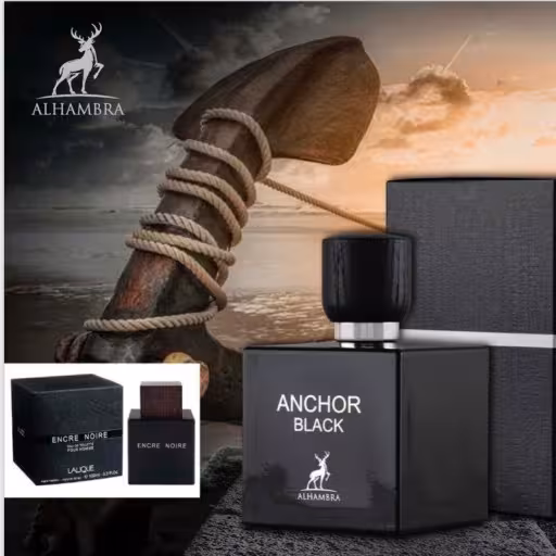عطر ادکلن مردانه Anchor Black انکر نویر یا لالیک مشکی الحمبرا