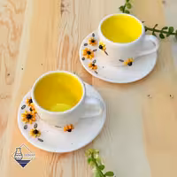 فنجان نعلبکی سرویس پذیرایی بابونه