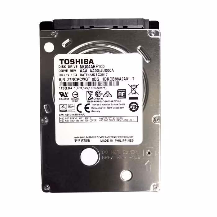 هارد دیسک اینترنال لپ تاپ TOSHIBA 1TB MQ04ABF100