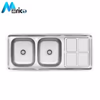 سینک کن کد 438 توکار دو لگنه