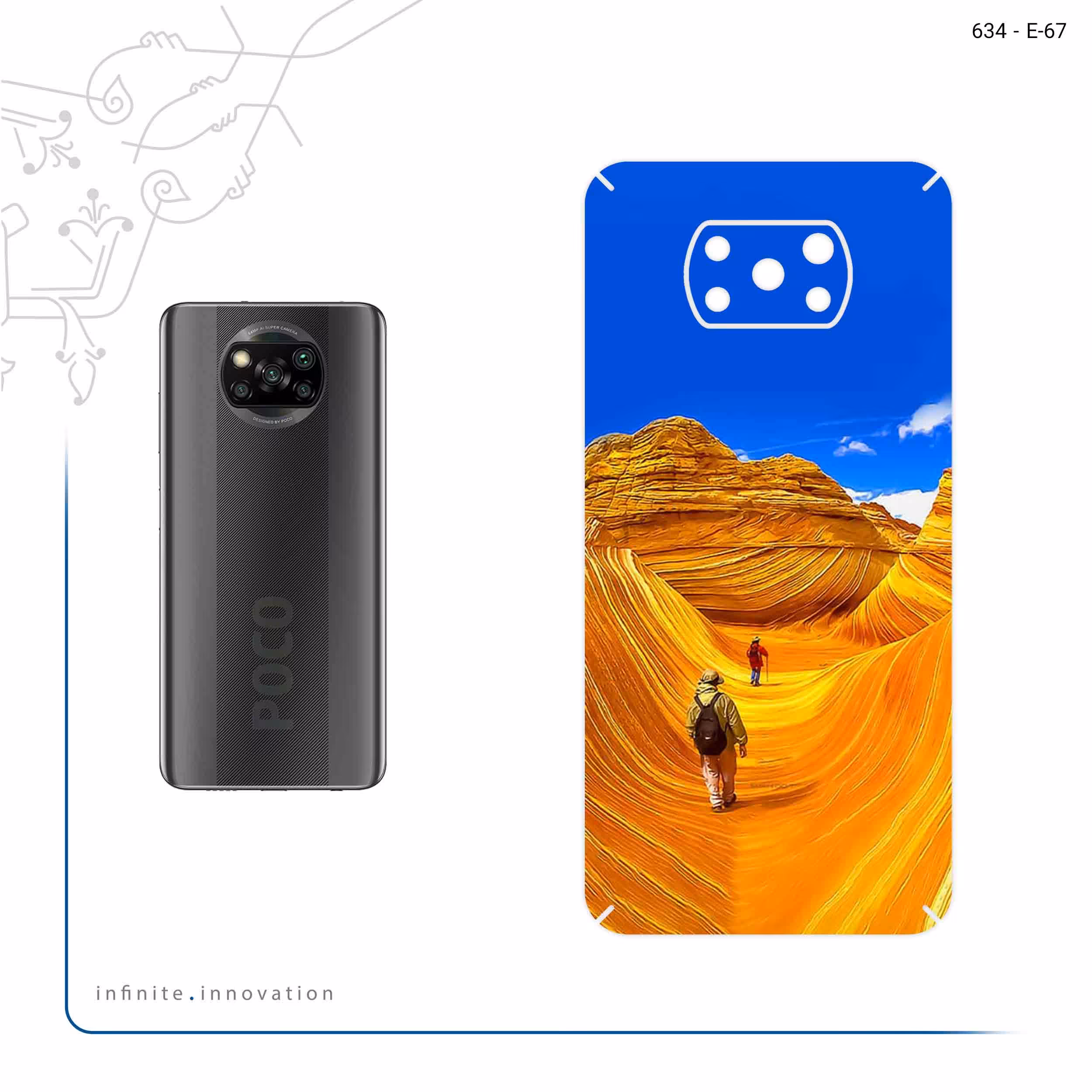 برچسب پوششی ماهوت مدل Amazing Rocks مناسب برای گوشی موبایل شیائومی Poco X3 NFC
