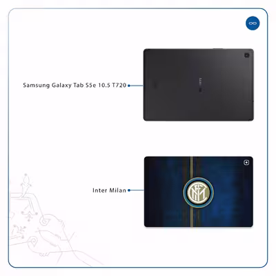 برچسب پوششی ماهوت مدل Inter-Milan مناسب برای تبلت سامسونگ Galaxy Tab S5e 10.5 2019 T720
