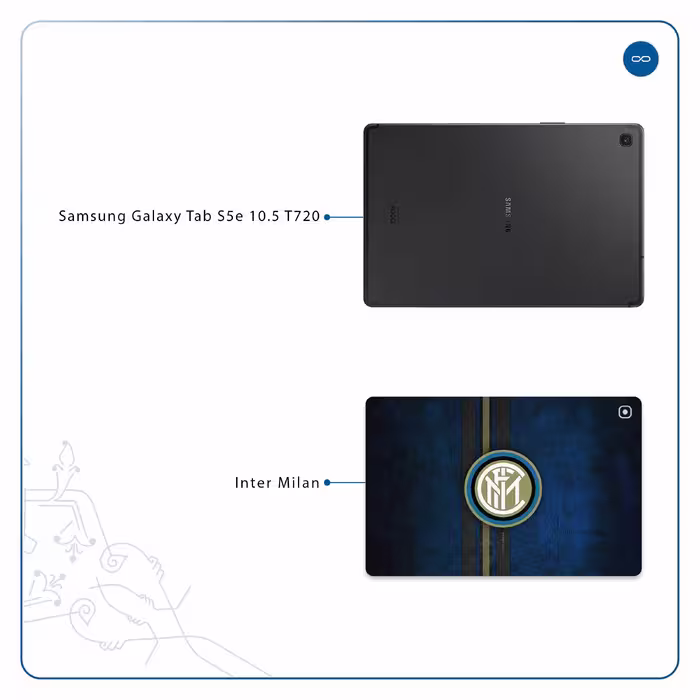 برچسب پوششی ماهوت مدل Inter-Milan مناسب برای تبلت سامسونگ Galaxy Tab S5e 10.5 2019 T720