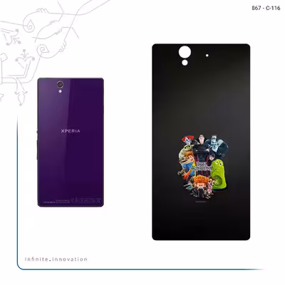 برچسب پوششی ماهوت مدل Hotel Transylvania مناسب برای گوشی موبایل سونی Xperia Z