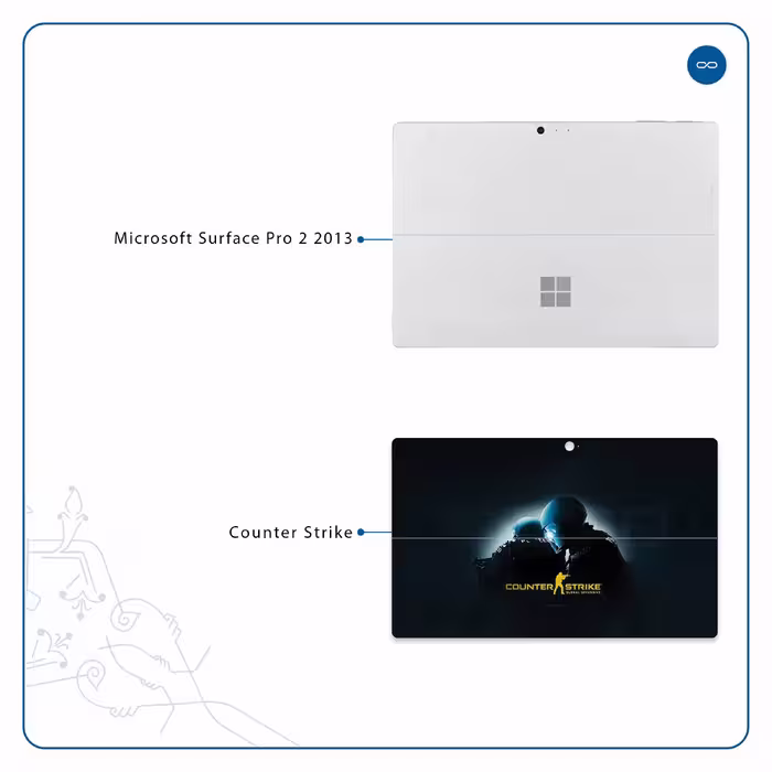 برچسب پوششی ماهوت مدل Counter-Strike مناسب برای تبلت مایکروسافت Surface Pro 2 2013