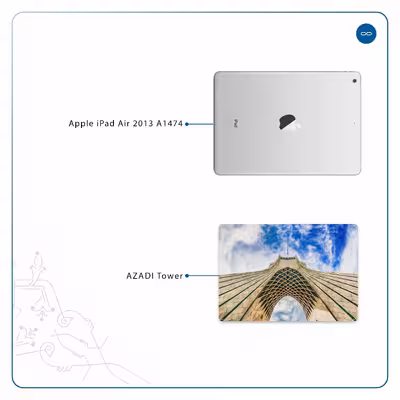 برچسب پوششی ماهوت مدل AZADI-Tower مناسب برای تبلت اپل iPad Air 2013 A1474