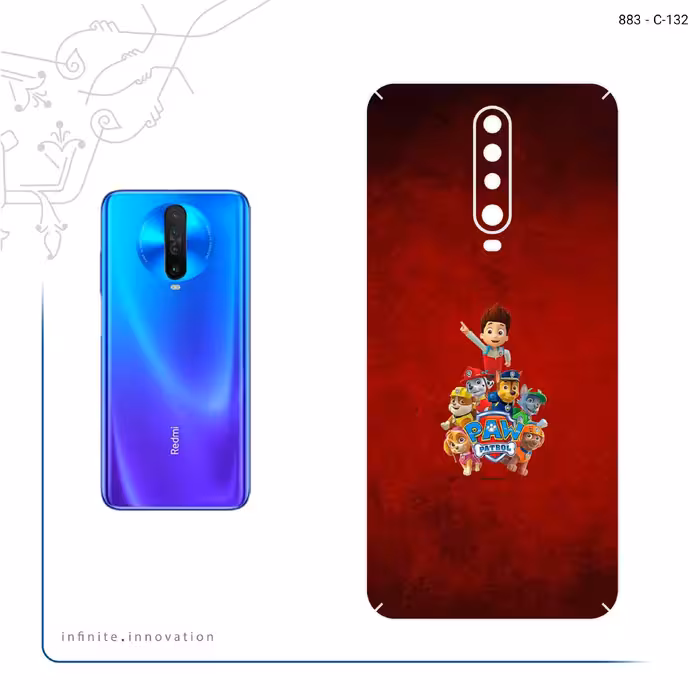برچسب پوششی ماهوت مدل Paw Patrol مناسب برای گوشی موبایل شیائومی Redmi K30