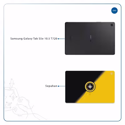 برچسب پوششی ماهوت مدل Sepahan مناسب برای تبلت سامسونگ Galaxy Tab S5e 10.5 2019 T720