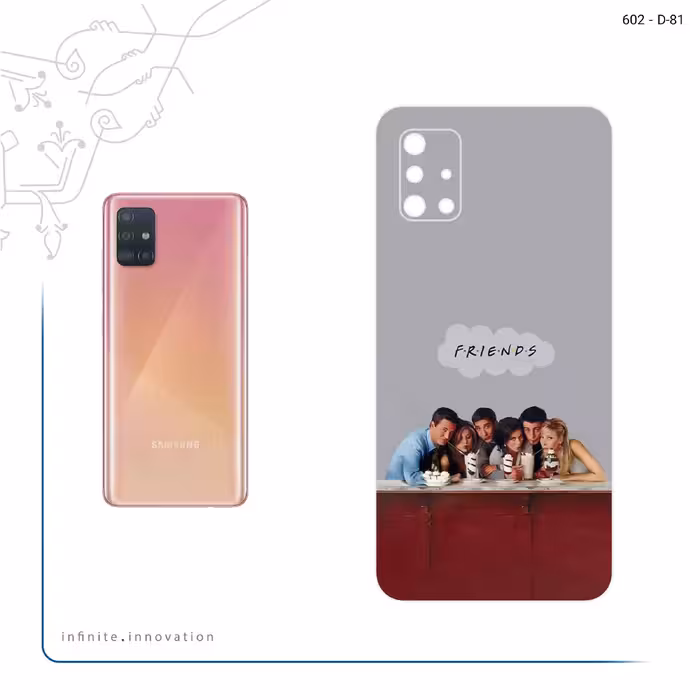 برچسب پوششی ماهوت مدل Friends 1 مناسب برای گوشی موبایل سامسونگ Galaxy A51